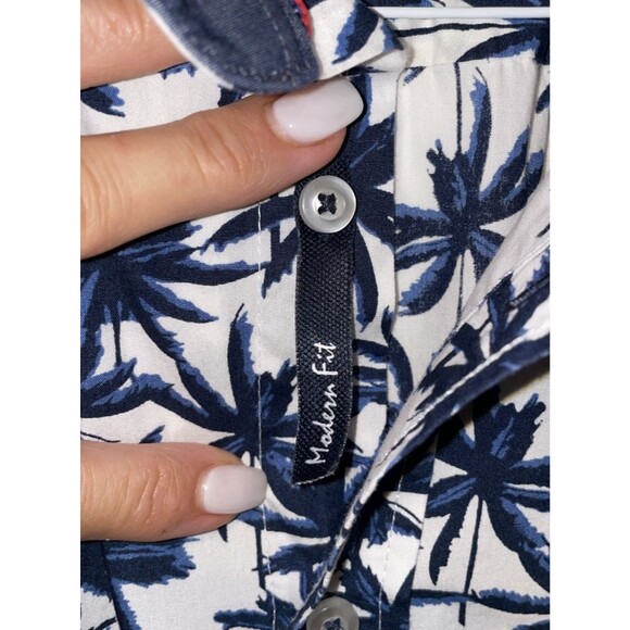 Ben Green Short Sleeve Button Up Shirt Hawaiian Palm Tree XL - Picture 4 of 6